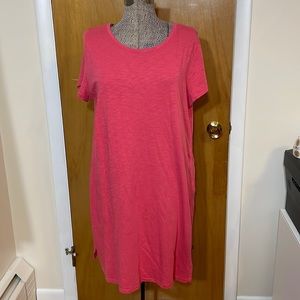 GAP Womens XL Pink Short Sleeve Shift Dress